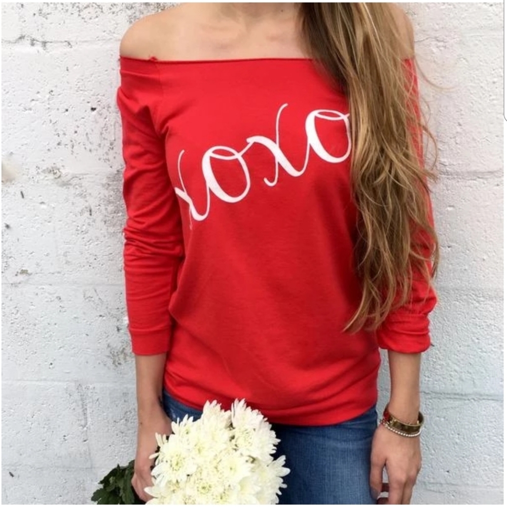 Red xoxo sweatshirt